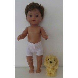 zwembroek wit bewerkt baby born 43cm