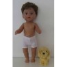 zwembroek wit bewerkt baby born 43cm