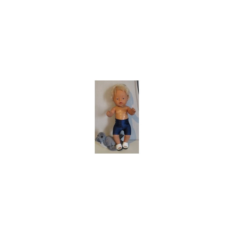 zwembroek donker blauw baby born 43cm