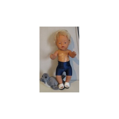 zwembroek donker blauw baby born 43cm