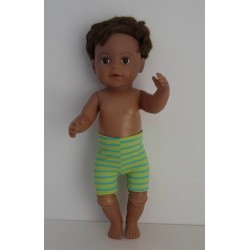 zwembroek groen gestreept baby born 43cm