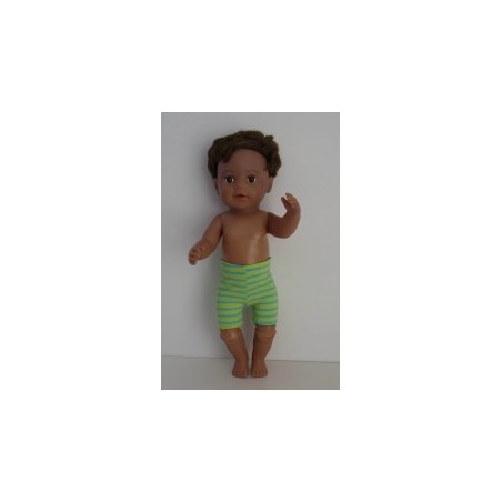 zwembroek groen gestreept baby born 43cm