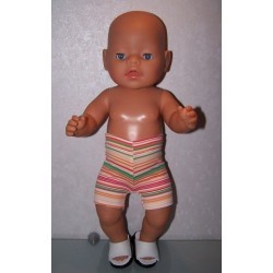 zwembroek oranje streept baby born 43cm