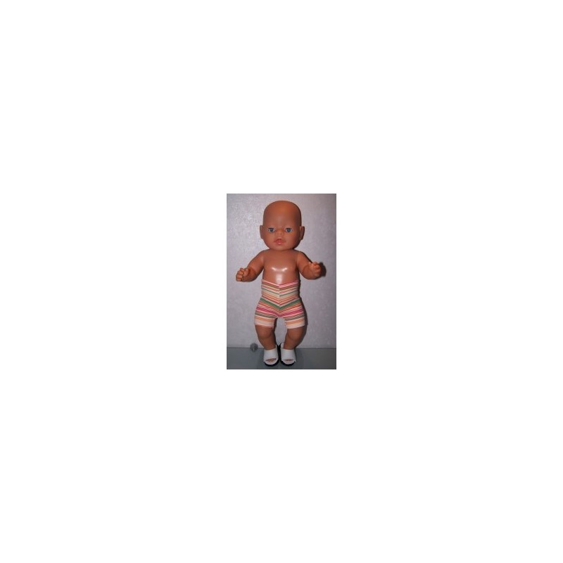 zwembroek oranje streept baby born 43cm
