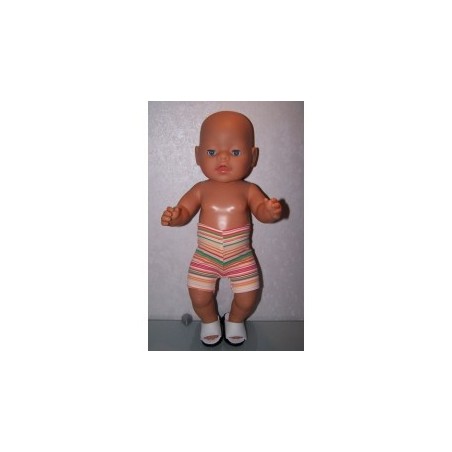 zwembroek oranje streept baby born 43cm