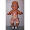 zwembroek oranje streept baby born 43cm