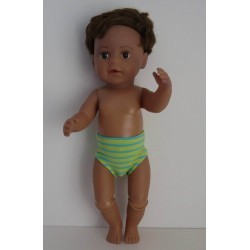 zwembroek groen gestreept baby born 43cm