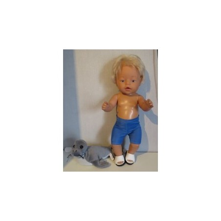 zwembroek hard blauw baby born 43cm