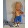 zwembroek hard blauw baby born 43cm