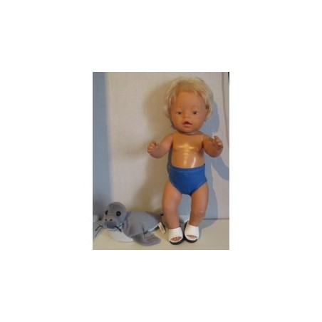 zwembroek hard blauw baby born 43cm