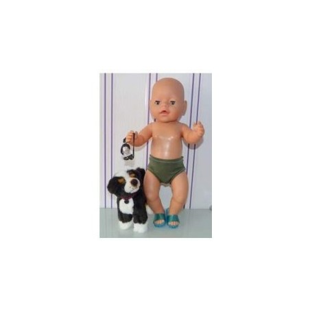 zwembroek leger groen baby born 43cm