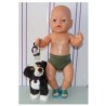 zwembroek leger groen baby born 43cm