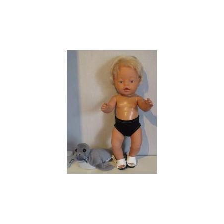 zwembroek zwart baby born 43cm
