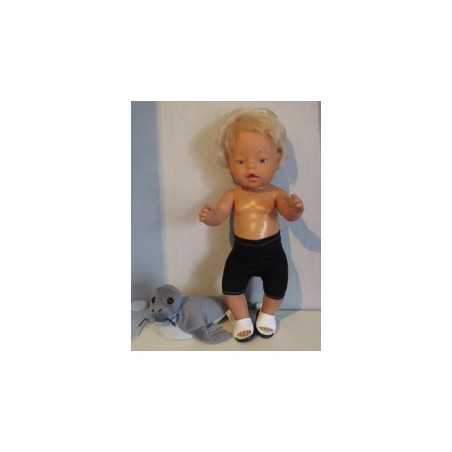 zwembroek zwart baby born 43cm