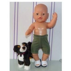 zwembroek leger groen baby born 43cm
