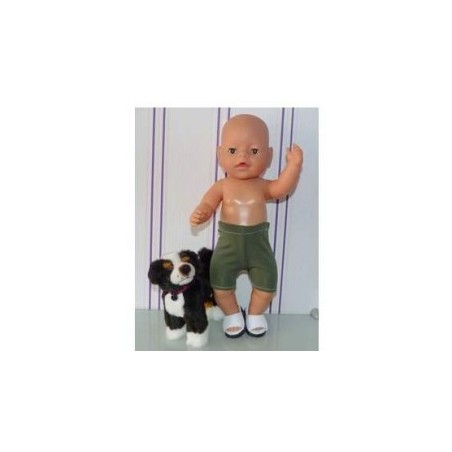zwembroek leger groen baby born 43cm