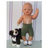 zwembroek leger groen baby born 43cm