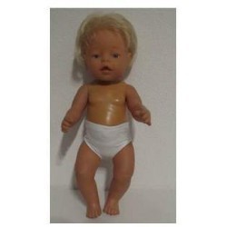 zwembroek wit baby born 43cm