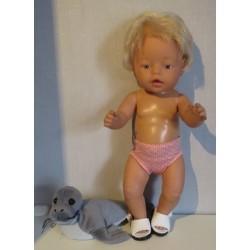 zwembroek zalm roze baby born 43cm