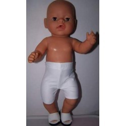 zwembroek wit baby born 43cm