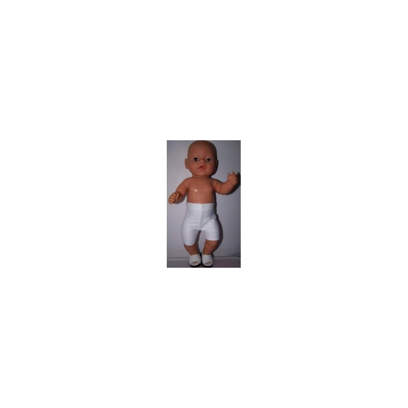 zwembroek wit baby born 43cm
