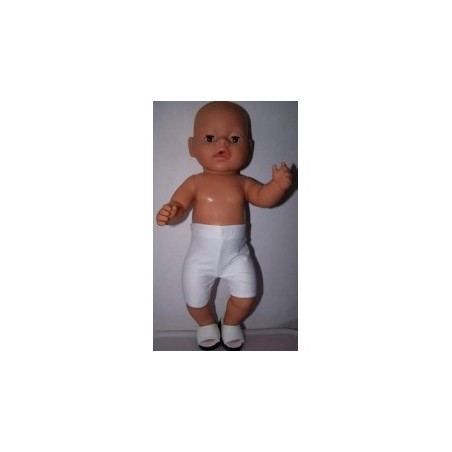 zwembroek wit baby born 43cm