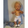zwembroek wit glimmemd baby born 43cm