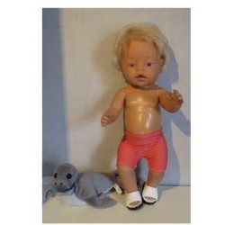 zwembroek zalm roze baby born 43cm