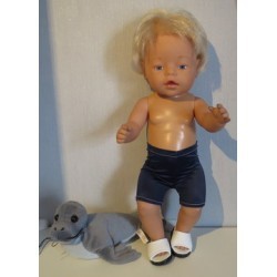 zwembroek blauw baby born 43cm