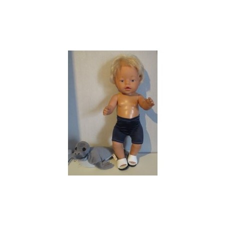 zwembroek blauw baby born 43cm