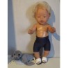 zwembroek donker paars baby born 43cm
