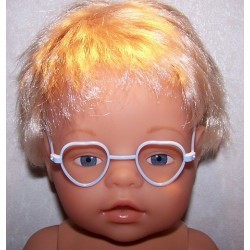 bril blauw hartje baby born 43cm
