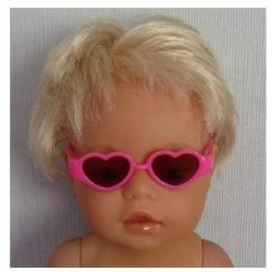 zonnebril roze hartje baby born 43cm