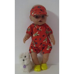 holiday outfitt konijnen baby born 43cm