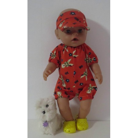 holiday outfitt konijnen baby born 43cm