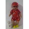 holiday outfitt konijnen baby born 43cm