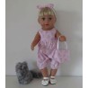 speelpakje roze vlinders baby born 43cm