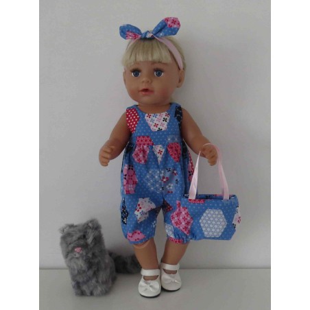 speelpakje blauw baby born 43cm