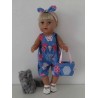 speelpakje blauw baby born 43cm
