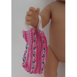 tasje roze gestreept
