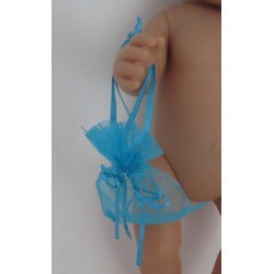 organza tasje blauw