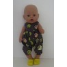 speelpakje grijs uilen baby born 43cm