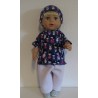 complete set lila met chinees meisje baby born 43cm