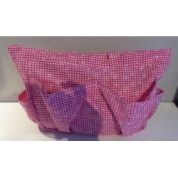 verzorgingstas hard roze geruit