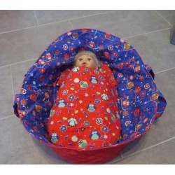 reiswieg voor rood uil met rood poppen van 40t/m 48cm