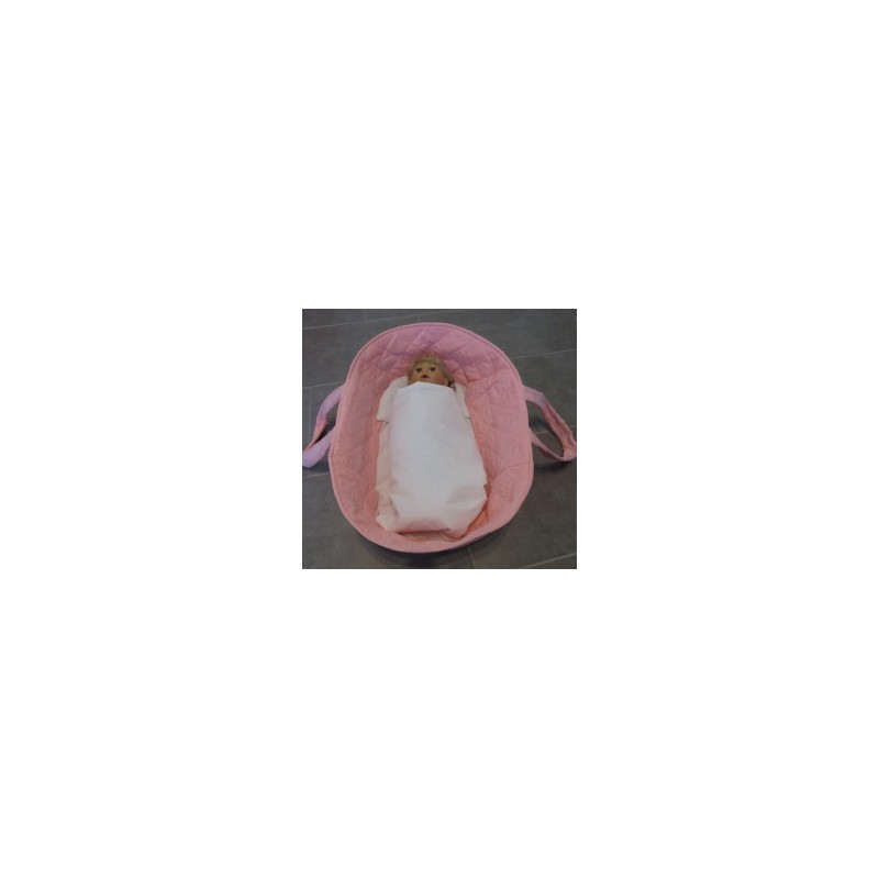 reiswieg roze  voor poppen van 40t/m 48cm