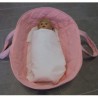 reiswieg roze  voor poppen van 40t/m 48cm