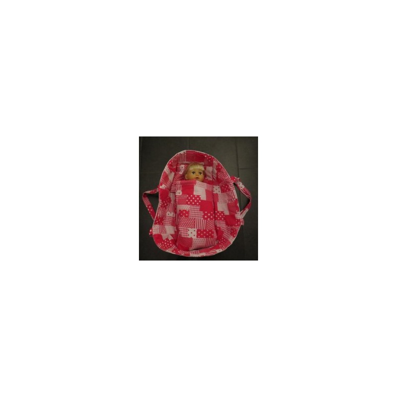 reiswieg hard roze sterren met wit voor poppen van 40t/m 48cm