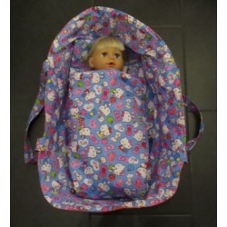 reiswieg hello kitty blauw met roze voor poppen van 40t/m 48cm