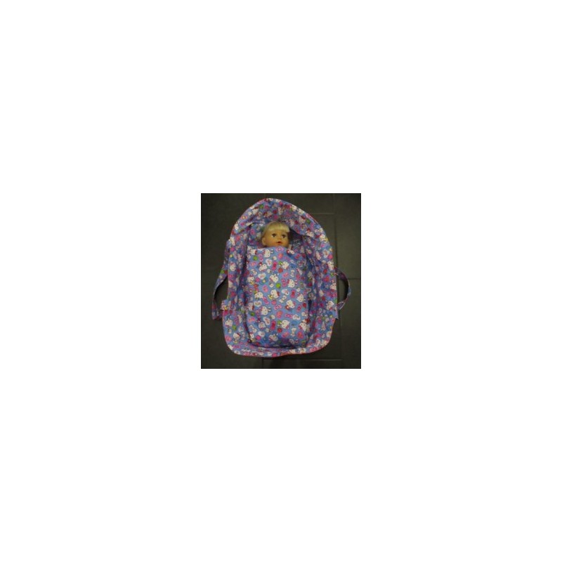 reiswieg hello kitty blauw met roze voor poppen van 40t/m 48cm